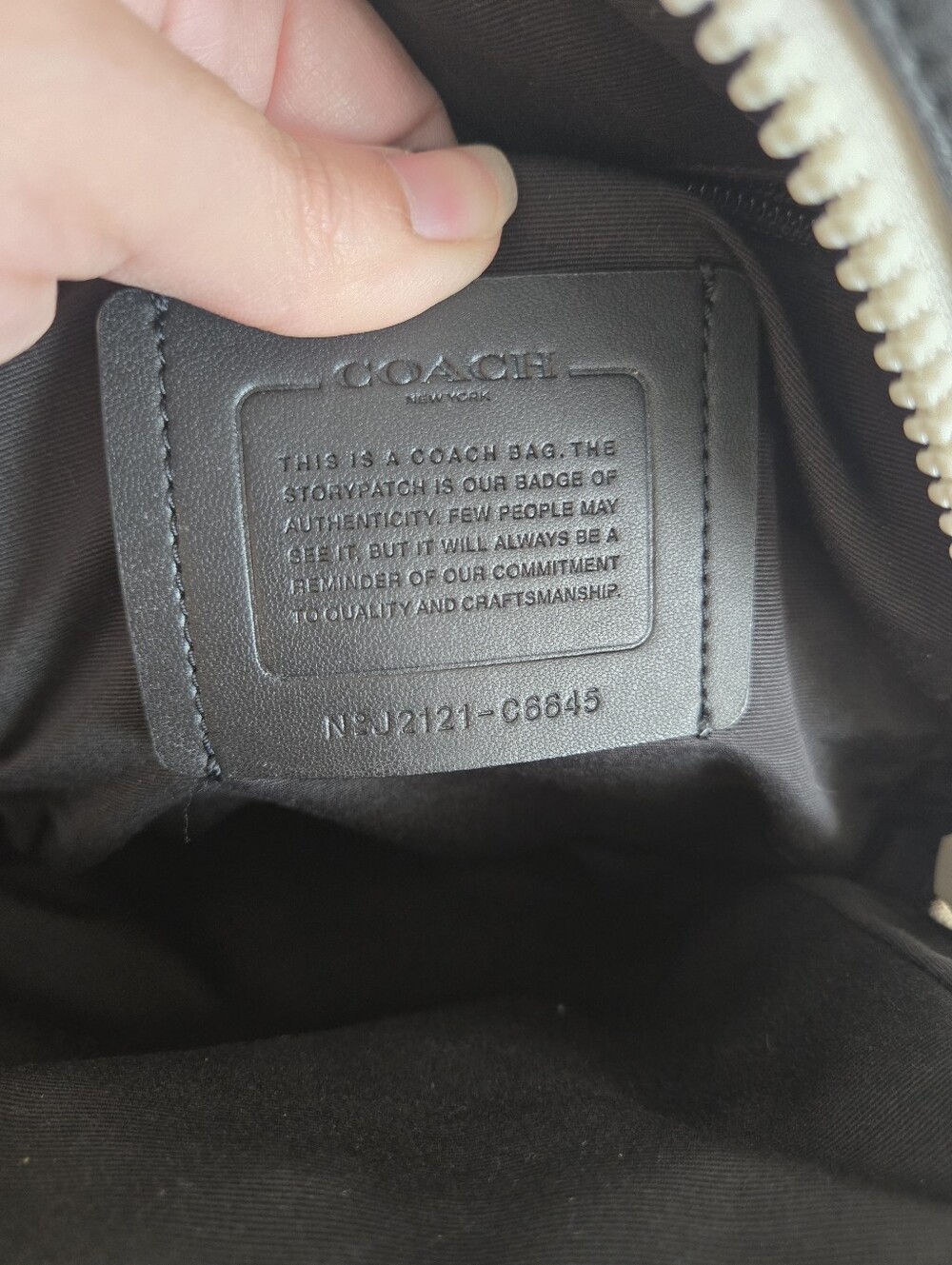 Coach Track Pack In Signature Canvas, Style C6645, Gunmetal/Charcoal Chalk - Picture 11 of 17